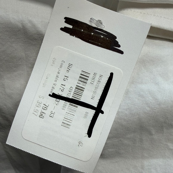 Nordstrom Tech-Smart Trim Fit Shirt size 15/1/2. 32-33 long . - Picture 6 of 8